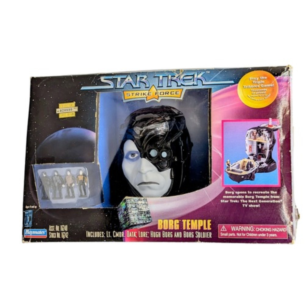 1997 Playmates Star Trek Strike Force Borg Temple Playset Collectors Edition